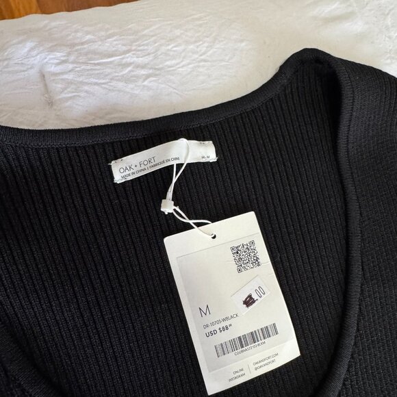 OAK + FORT Black Maxi Sweater Dress With Tags - Picture 2 of 7